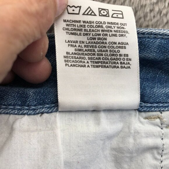 Riders By Lee Womens Jean  Shorts Size 16M Mid Rise Blue Denim Casual Summer - Picture 10 of 13